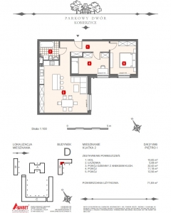Mieszkanie nr. D-K2-1-M6